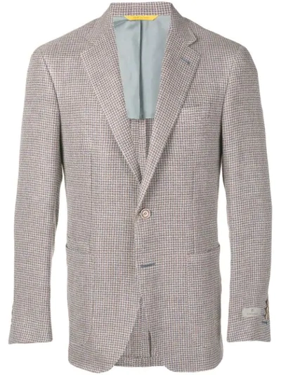 Canali Classic Formal Blazer In Brown
