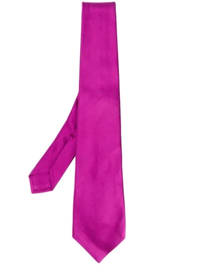 Kiton Silk Tie - Purple