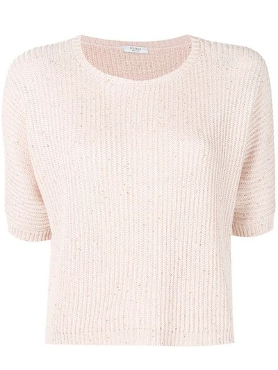 Peserico Short-sleeved Jumper - 粉色 In Pink