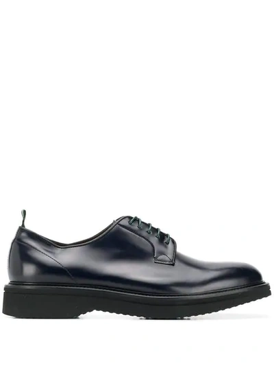Green George Brogue Shoes - Blue In Blue