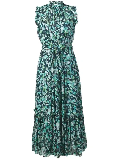 Zimmermann Meadows Print Midi Dress - Blue