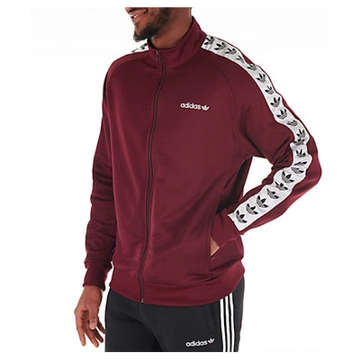 Adidas Originals Adidas Men's Originals Taped Firebird Track Jacket In Red