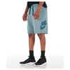 Nike Men's Sportswear Alumni Fleece Shorts, Blue - Size Large