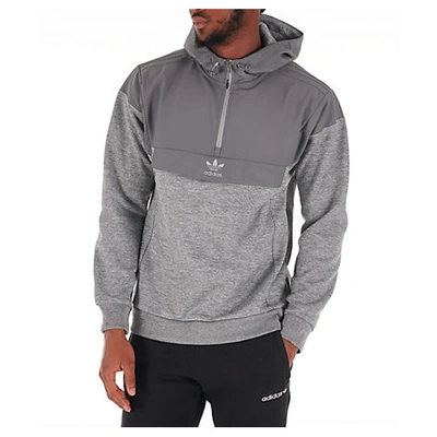 Adidas Originals Adidas Men's Originals Street Run Nova Half-zip Hoodie In  Grey Size X-large | ModeSens