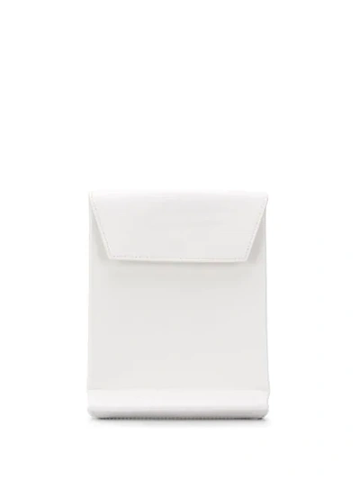 Balenciaga Shopping Envelope Leather Clutch In White