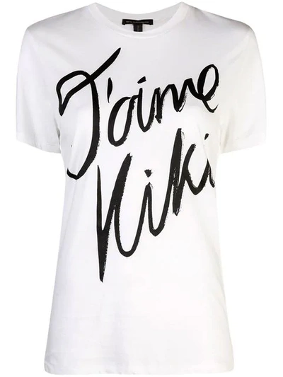 Kiki De Montparnasse J'aime Kiki T-shirt In White