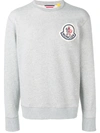 Moncler Logo Patch Sweatshirt - Grey