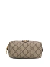 Gucci Logo Make Up Bag In Brown