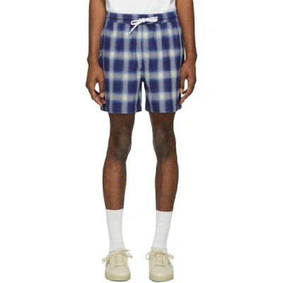 Adaptation Karierte Shorts In Blue Plaid