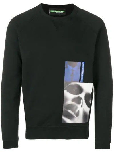Dsquared2 X Mert & Marcus 1994 Classic Raglan Sweatshirt In Black