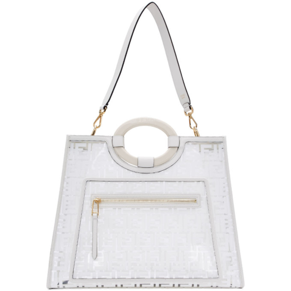 fendi white shoulder bag