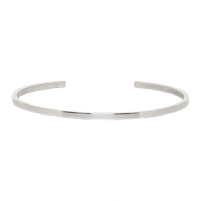 Le Gramme Silver Slick Le 7 Grammes Ribbon Bracelet