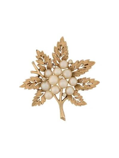 Pre-owned Susan Caplan Vintage 1960s Gold-plated Trifari Brooch