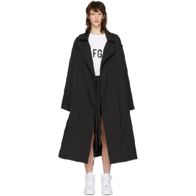 Fear Of God Black Nylon Rain Coat | ModeSens