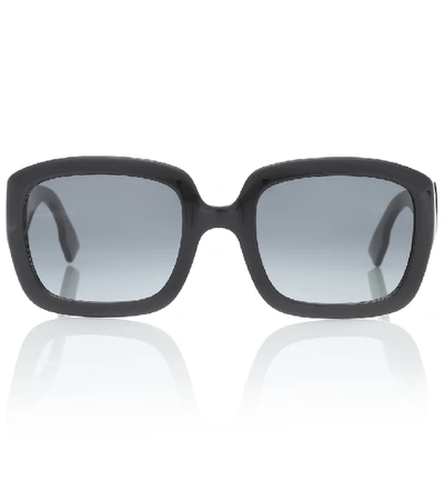 Dior D Square Acetate Sunglasses In Black