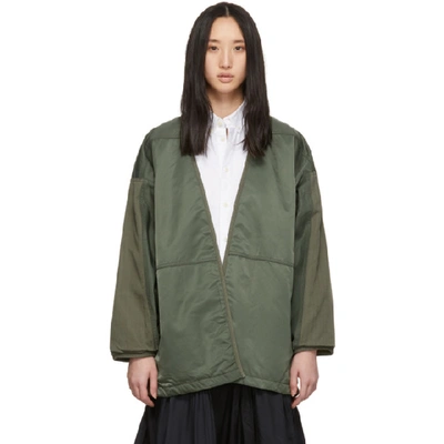 Visvim Green Mil Kimono Jacket In Olive