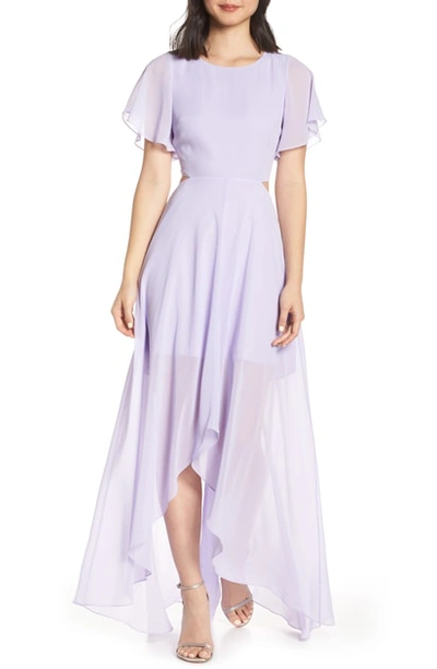 Ali & Jay Cutout Maxi Dress In Lavender