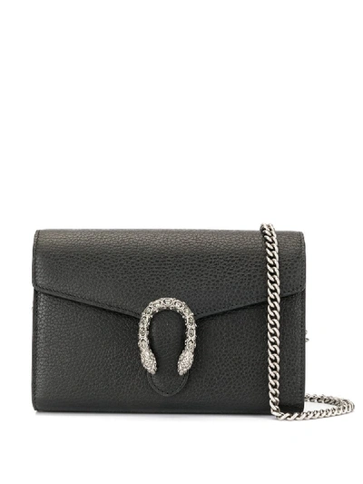 Gucci Dionysus Mini Chain Bag - Black In Black
