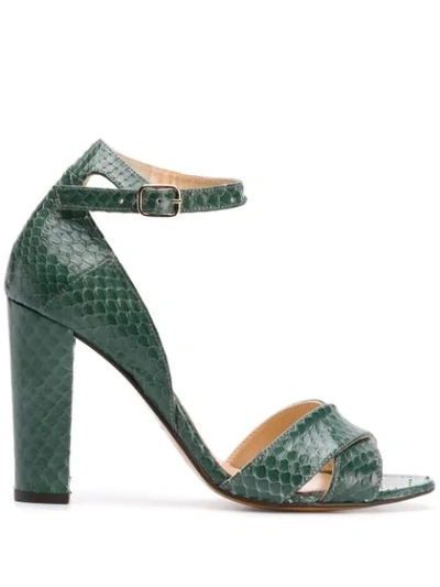 Tila March Heeled Sandals In Green