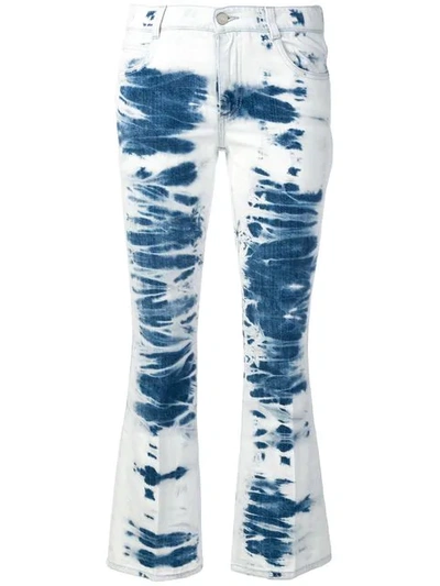 Stella Mccartney Cropped Flared Trousers In Blue