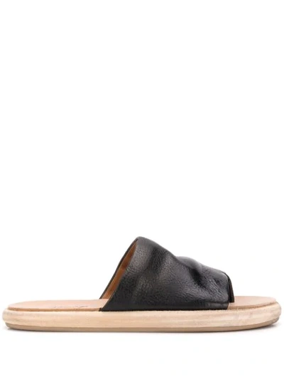 Marsèll Flat Sole Sandals In Black