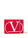 Valentino Garavani Vlogo Chain Pouch In Red