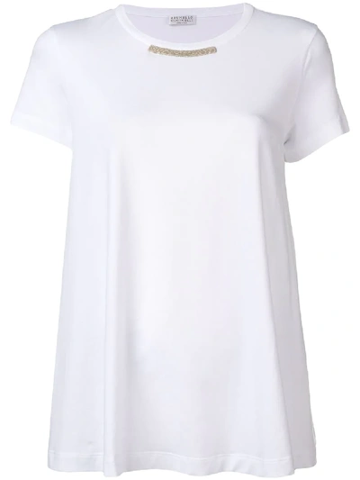 Brunello Cucinelli Flared T-shirt In White