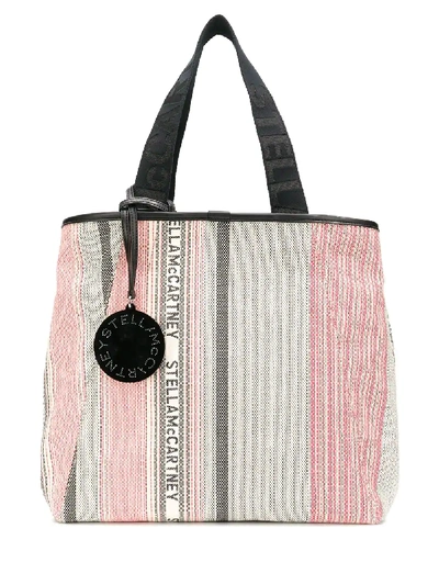 Stella Mccartney Striped Tote Bag - Neutrals