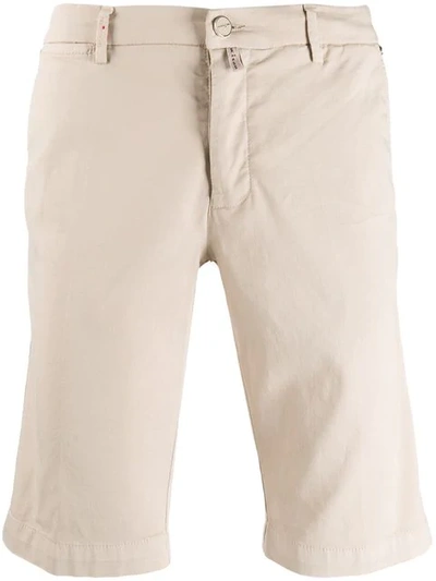 Kiton Low Rise Shorts In Neutrals