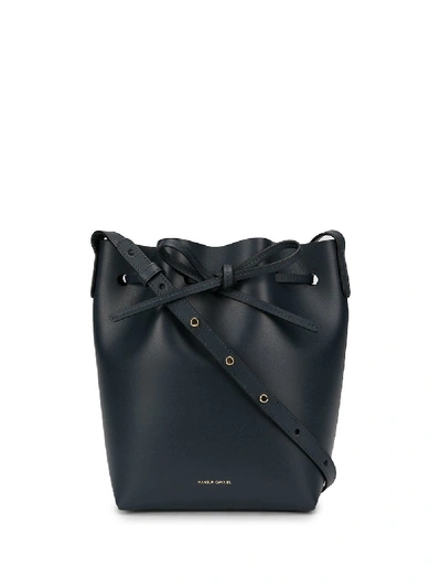 Mansur Gavriel Drawstring Bucket Tote - Blue In Blue
