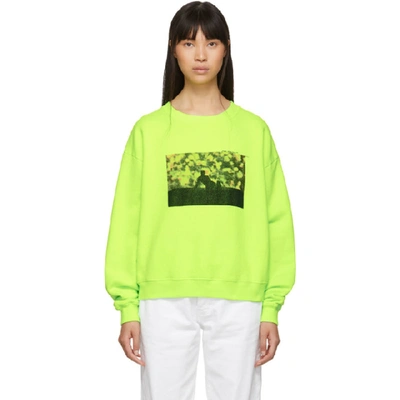 Off-white Graphic Print Sweatshirt In Yellow