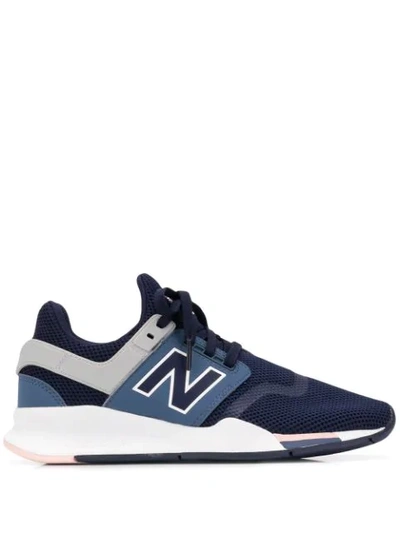 New Balance Mesh Low Panel Trainer In Blue