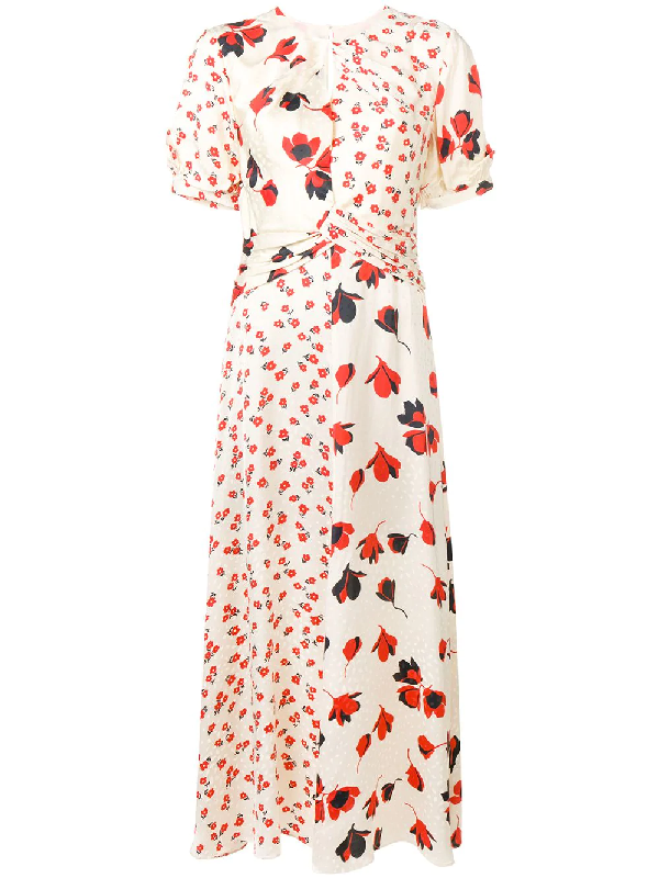 self portrait mixed floral dress