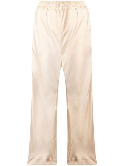 Chloé Loose Trousers In Neutrals