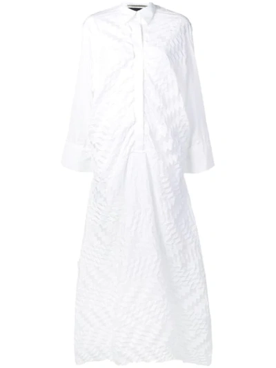 Roland Mouret Penhale Shirt Dress In White
