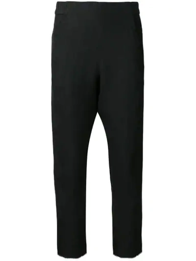 Ann Demeulemeester Cropped Trousers - Black