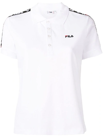 Fila Poloshirt Mit Logo - Weiss In White