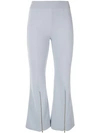Stella Mccartney Zip-detail Flared Trousers In Blue