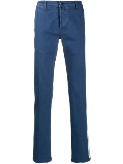 Kiton Denim Trousers In Blue