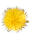 N•peal Detachable Pom Pom Hat In Yellow