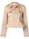 Red Valentino Corset Back Jacket In Neutrals
