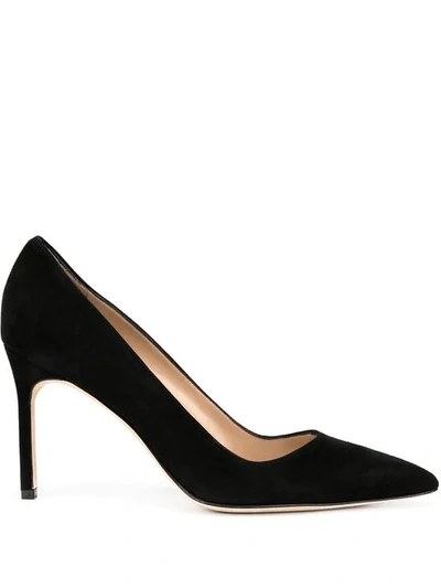 Manolo Blahnik Pointed Stiletto Pumps In Black