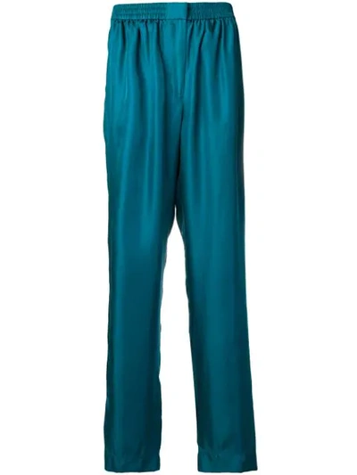 Cedric Charlier High-waisted Trousers In Blue