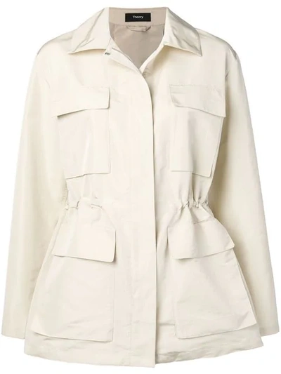 Theory Modern Utility Jacket In Neutrals