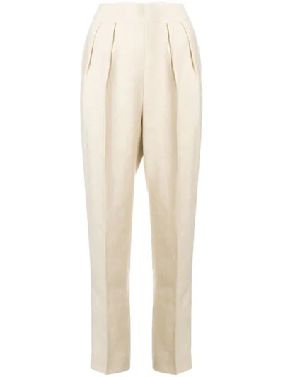 Theory Casual Trousers In Neutrals