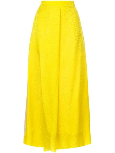Layeur High-waisted Trousers In Yellow