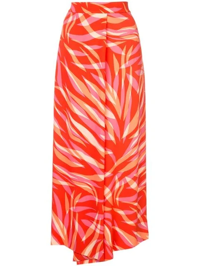 Layeur Printed Cropped Trousers In Multicolour