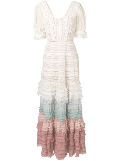 Jonathan Simkhai Tiered Cotton-blend Crochet-lace Dress In White