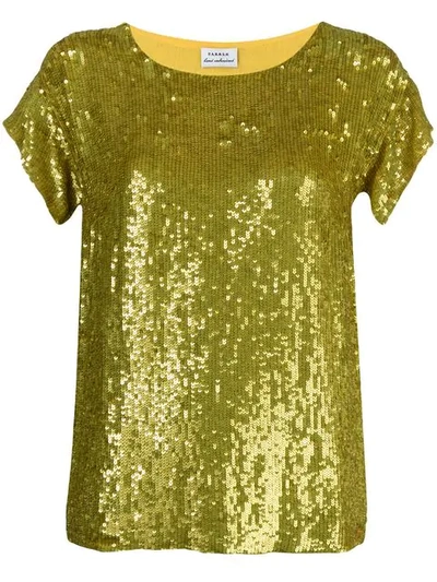 P.a.r.o.s.h Sequined Top In Yellow