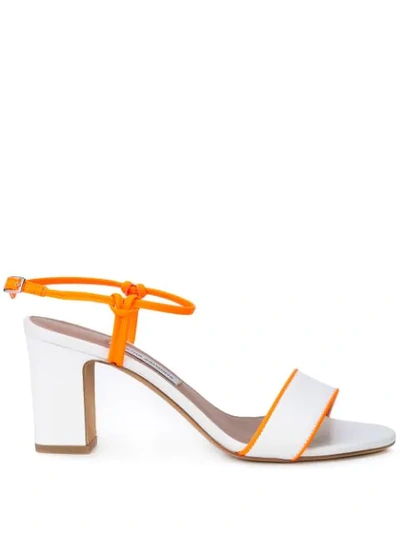 Tabitha Simmons 'bungee' Sandalen Mit Blockabsatz - Weiss In White